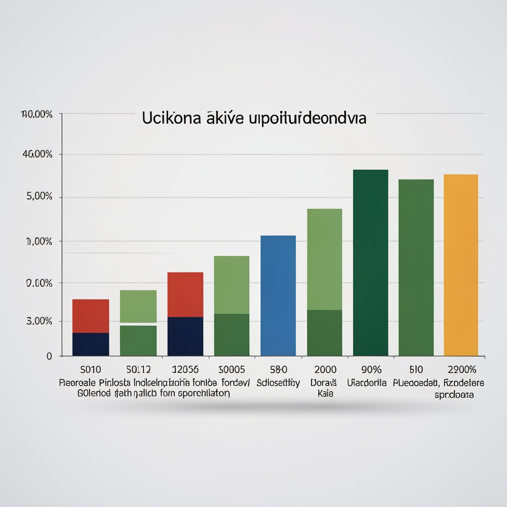 Grafički prikaz usporedbe prinosa indeksnih fondova naspram aktivno upravljanih fondova kroz period od 10 godina